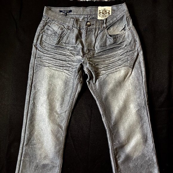 NWT Sarred Gult mens algodon distressed gray jeans - Picture 3 of 9